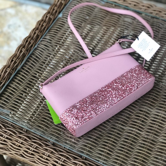 NWT kate spade Greta Court Ina Glitter Crossbody - Picture 4 of 7